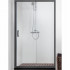 Душевой уголок Aquatek квадратный, двери раздвижные 900x900x2000 профиль черный, стекло прозрачное