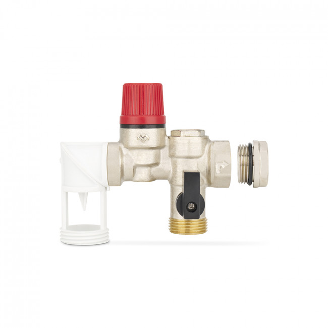 Группа безопасности бойлера Varmega 3/4" (1/2"), с поворотным элементом, 7 бар VM16901 Группа безопасности бойлера Varmega 3/4" (1/2"), с поворотным элементом, 7 бар VM16901