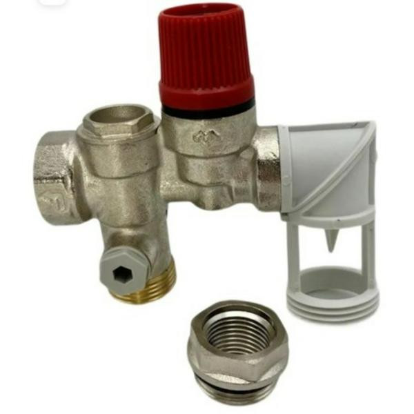 Группа безопасности бойлера Varmega 3/4" (1/2"), с поворотным элементом, 7 бар VM16901 Группа безопасности бойлера Varmega 3/4" (1/2"), с поворотным элементом, 7 бар VM16901