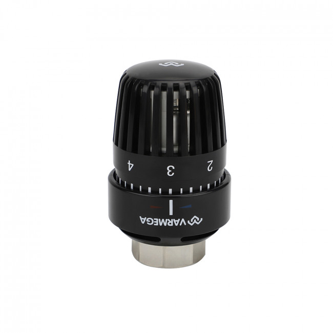 Головка термостатическая (термостат) Varmega VM110, жидкостная, M30х1,5, с отметкой 0, черная VM11002 Головка термостатическая (термостат) Varmega VM110, жидкостная, M30х1,5, с отметкой 0, черная VM11002