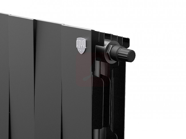 Биметаллический радиатор Royal Thermo Piano Forte 200 VDR Noir Sable, 18 секций