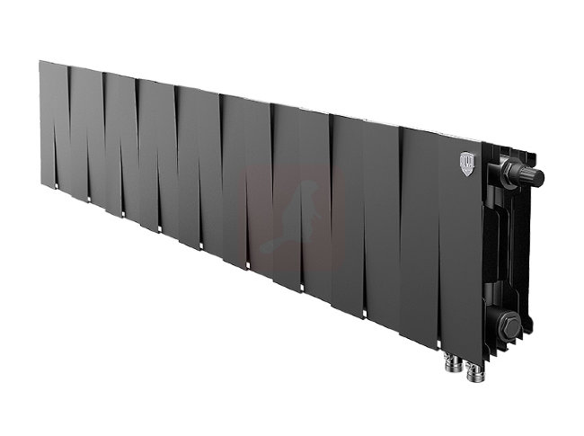 Биметаллический радиатор Royal Thermo Piano Forte 200 VDR Noir Sable, 18 секций