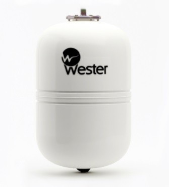 Расширительный мембранный бак для ГВС и гелиосистем Wester WDV Premium 8л, 12 бар, к/ф из нерж. стали