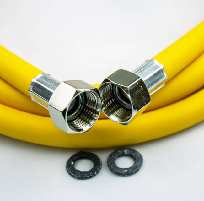 Подводка для газа гибкая ELKA 1/2" 4000 мм ВР-ВР с покрытием PVC