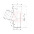Тройник канализационный Ostendorf Skolan dB SKEA 75/75х67°