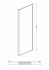 Душевая стенка неподвижная Aquatek 900x2000, для комбинации с дверью, профиль хром, стекло прозрачное