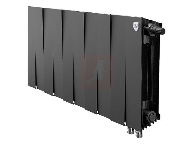 Биметаллический радиатор Royal Thermo Piano Forte 300 VDR Noir Sable,10 секций Биметаллический радиатор Royal Thermo Piano Forte 300 VDR Noir Sable,10 секций