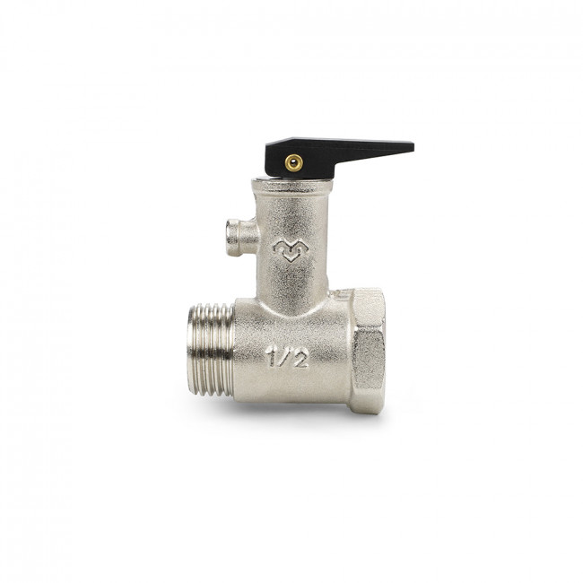 Клапан предохранительный (сбросной) Varmega 1/2" 8,5 бар НР-ВР для бойлера с курком VM16511 Клапан предохранительный (сбросной) Varmega 1/2" 8,5 бар НР-ВР для бойлера с курком VM16511