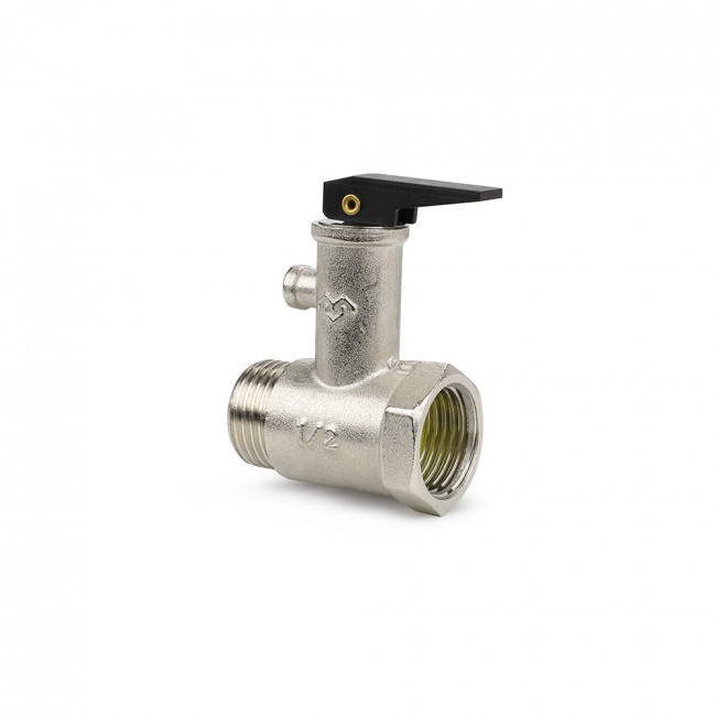 Клапан предохранительный (сбросной) Varmega 1/2" 8,5 бар НР-ВР для бойлера с курком VM16511 Клапан предохранительный (сбросной) Varmega 1/2" 8,5 бар НР-ВР для бойлера с курком VM16511