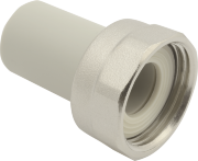 Муфта FV-Plast PPR 20х3/4", пластиковая с накидной гайкой, серая Муфта FV-Plast PPR 20х3/4", пластиковая с накидной гайкой, серая