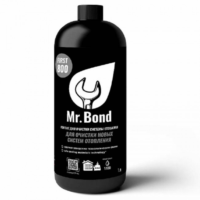 Реагент для очистки новых систем отопления на воде Mr.Bond® Cleaner 800 1л.