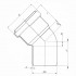 Отвод канализационный Ostendorf KG2000B 630х15°, зеленый