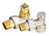 Набор вентилей термостатический+запорный для радиатора Royal Thermo-Danfoss угловой 3/4 (DN 20) Click НС-1281646