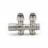 Узел нижнего подключения Varmega 1/2"х3/4"EK НР, универсальный, матовый никель VMDV25-500415
