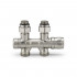 Узел нижнего подключения Varmega 1/2"х3/4"EK НР, универсальный, матовый никель VMDV25-500415