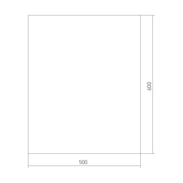 Зеркало Mixline прямоугольник 500*600 б/полки Зеркало Mixline прямоугольник 500*600 б/полки
