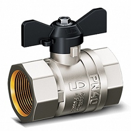 Кран шаровой латунный LD Pride 47.25.В-В.Б Ду 25(1") Г-Г Ру 40 ручка-бабочка LD 47.300.25 Кран шаровой латунный LD Pride 47.25.В-В.Б Ду 25(1") Г-Г Ру 40 ручка-бабочка LD 47.300.25