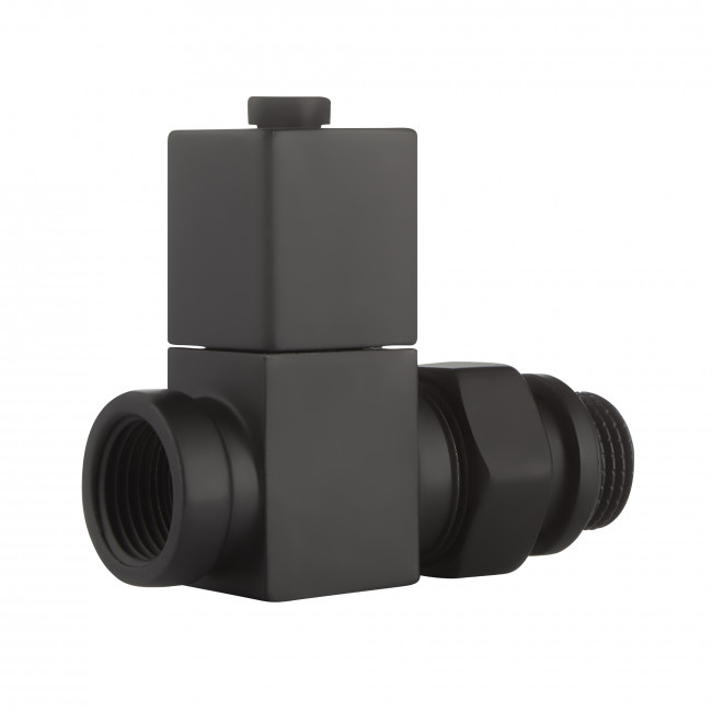 Набор дизайн-вентилей Royal Thermo Cube, прямой 1/2" (черный) НС-1422575 Набор дизайн-вентилей Royal Thermo Cube, прямой 1/2" (черный) НС-1422575