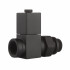 Набор дизайн-вентилей Royal Thermo Cube, прямой 1/2" (черный) НС-1422575