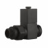 Набор дизайн-вентилей Royal Thermo Cube, прямой 1/2" (черный) НС-1422575