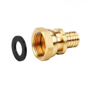 Муфта переходная (штуцер) Varmega Slide-fit с НГ 32х1", латунь, аксиальная VM51819 Муфта переходная (штуцер) Varmega Slide-fit с НГ 32х1", латунь, аксиальная VM51819