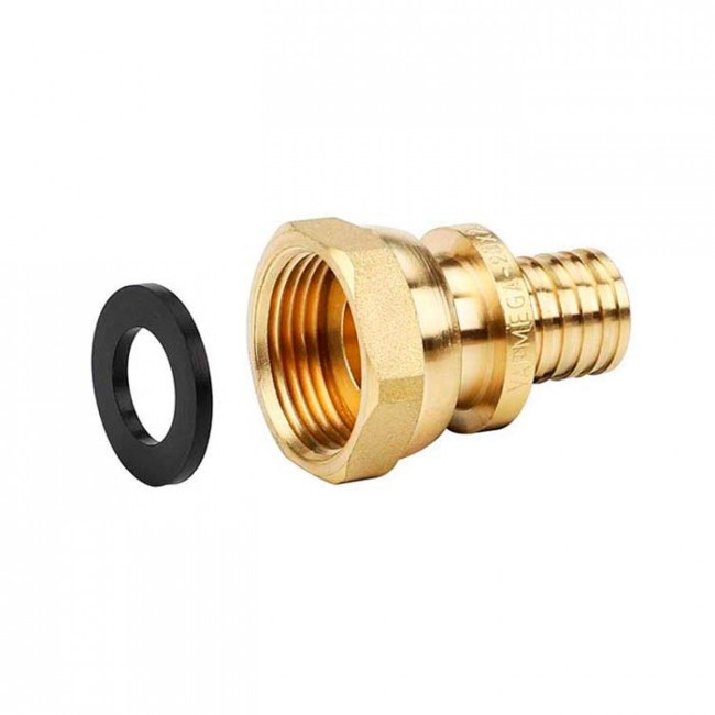 Муфта переходная (штуцер) Varmega Slide-fit с НГ 32х1", латунь, аксиальная VM51819 Муфта переходная (штуцер) Varmega Slide-fit с НГ 32х1", латунь, аксиальная VM51819