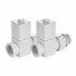 Набор дизайн-вентилей Royal Thermo Cube, прямой 1/2" (белый) НС-1422574