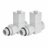 Набор дизайн-вентилей Royal Thermo Cube, прямой 1/2" (белый) НС-1422574