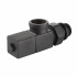 Набор дизайн-вентилей Royal Thermo Cube, осевой 1/2" (черный) НС-1422573