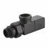 Набор дизайн-вентилей Royal Thermo Cube, осевой 1/2" (черный) НС-1422573