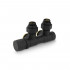 Узел нижнего подключения Varmega 1/2"х3/4"EK НР, универсальный, черный VMDV25-200415