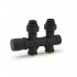 Узел нижнего подключения Varmega 1/2"х3/4"EK НР, универсальный, черный VMDV25-200415