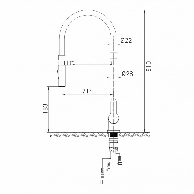 Смеситель для кухни 35k Mixline MLSS-0402BL черный гибкий излив, магнит, п/гайку, черный графит Смеситель для кухни 35k Mixline MLSS-0402BL черный гибкий излив, магнит, п/гайку, черный графит