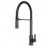 Смеситель для кухни 35k Mixline MLSS-0402BL черный гибкий излив, магнит, п/гайку, черный графит 