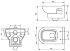 Унитаз подвесной Оскольская керамика "Norden" Rimless белый в комплекте с сиденьем