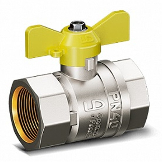 Кран шаровой латунный LD Pride 47.15.В-В.Б GAS Ду 15(1/2") Г-Г Ру 40 ручка-бабочка(желтая) LD 47.350.15 Кран шаровой латунный LD Pride 47.15.В-В.Б GAS Ду 15(1/2") Г-Г Ру 40 ручка-бабочка(желтая) LD 47.350.15
