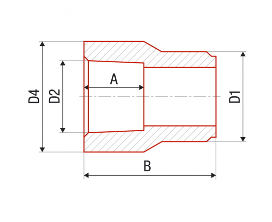 Редукция FV-Plast PPR 63х32 внутр./нар., серая