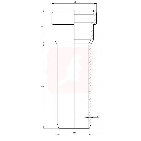 Труба канализационная Ostendorf KG2000EM SN 10 110х1000