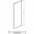 Душевая стенка неподвижная Aquatek 900x2000, для комбинации с дверью, профиль черный, стекло прозрачное
