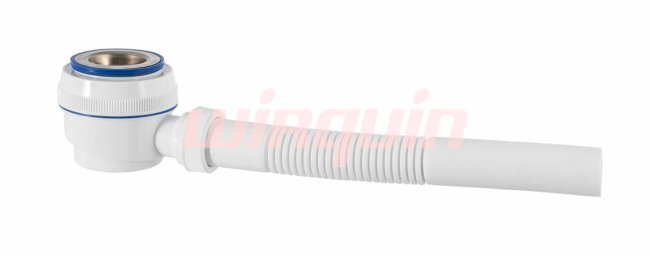 Сифон для душевого поддона VIRPlast 1 1/2"х40 с нержавеющей чашкой 70 мм и с гофропатрубком Сифон для душевого поддона VIRPlast 1 1/2"х40 с нержавеющей чашкой 70 мм и с гофропатрубком