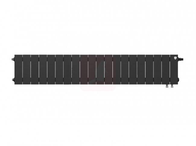 Биметаллический радиатор Royal Thermo Piano Forte 200 VDR Noir Sable, 20 секций Биметаллический радиатор Royal Thermo Piano Forte 200 VDR Noir Sable, 20 секций