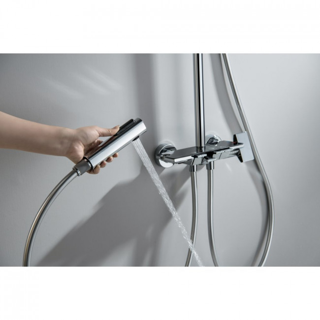 Душевая система с изливом Aquatek Поларис 295х195 мм, хром AQ3040CR Душевая система с изливом Aquatek Поларис 295х195 мм, хром AQ3040CR