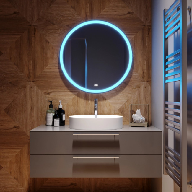Зеркало Mixline "Перла Нео" RGB D770 сенсорный выключатель, мульти-цвет