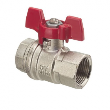 Кран шаровой латунный Oventrop Optibal ДУ20(3/4") Г-Г ручка-бабочка 1076106 Кран шаровой латунный Oventrop Optibal ДУ20(3/4") Г-Г ручка-бабочка 1076106