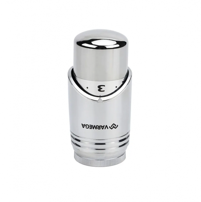 Головка термостатическая (термостат) Varmega VM112 M30х1,5, жидкостная, матовый никель VM11205