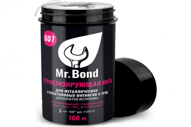 Нить для герметизации резьбы Pipal® Mr.Bond® 607 160 м Нить для герметизации резьбы Pipal® Mr.Bond® 607 160 м