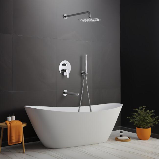 Комплект для душа Aquatek Бетта AQ1173CR 4 в 1, хром Комплект для душа Aquatek Бетта AQ1173CR 4 в 1, хром