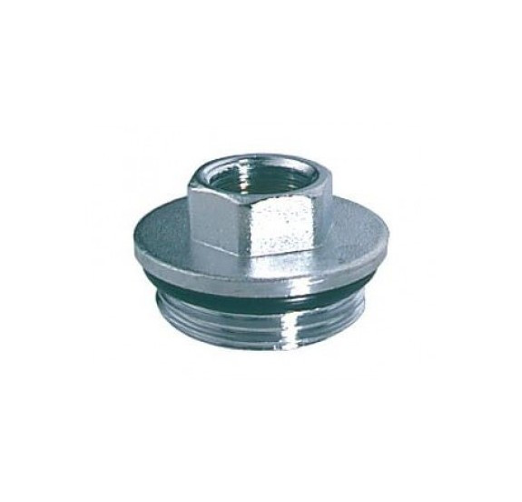 Переходник прямой для коллектора FAR 1" НР х 1/2" ВР, O-Ring, хромированный FK 4200 112