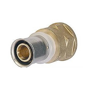 Муфта компрессионная с внутренней резьбой для м/п труб, Compipe, 26х3/4" ВР