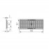 Решетка чугунная ячеистая Aquastok Norma DN150 C250 500х197х21 (31523C)